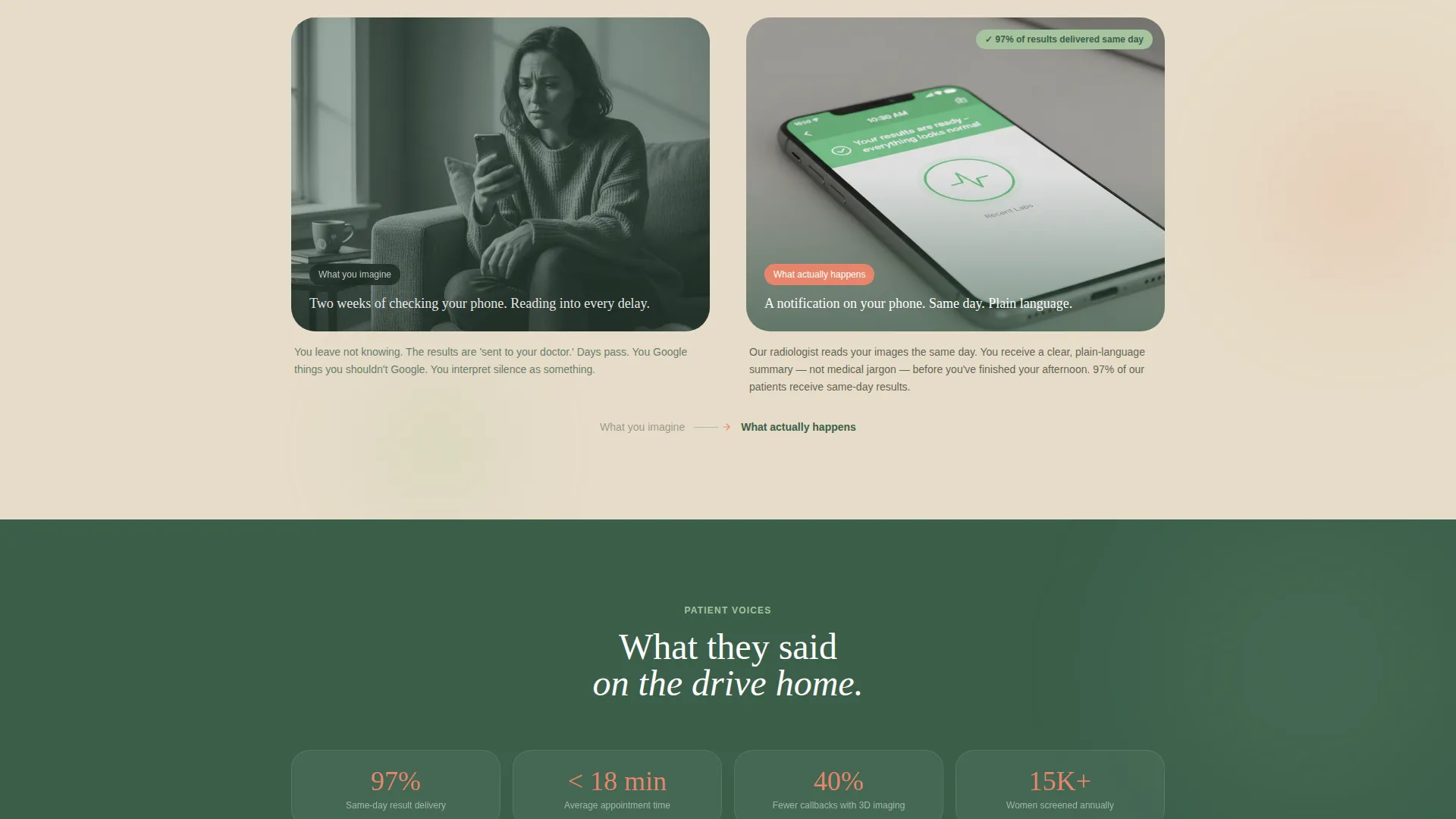 Mammography Clinic Landing Page Template