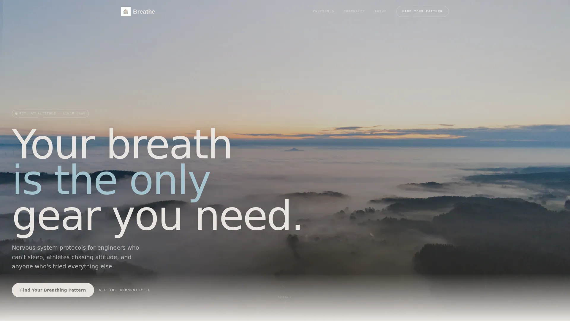 Breathwork Online Course Landing Page Template