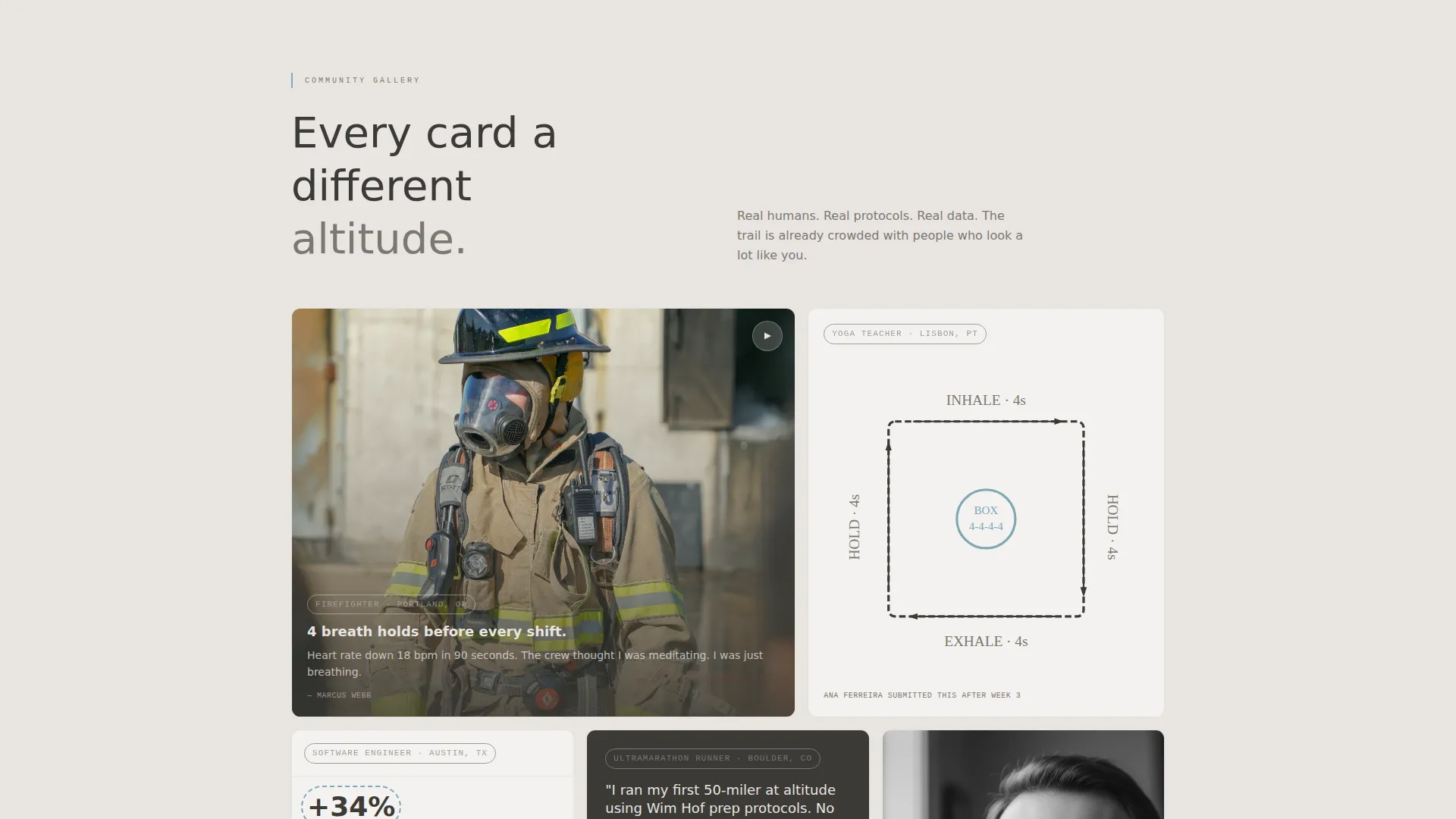 Breathwork Online Course Landing Page Template