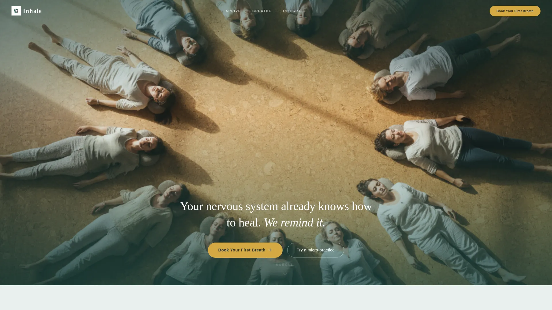 Breathwork Studio Landing Page Template