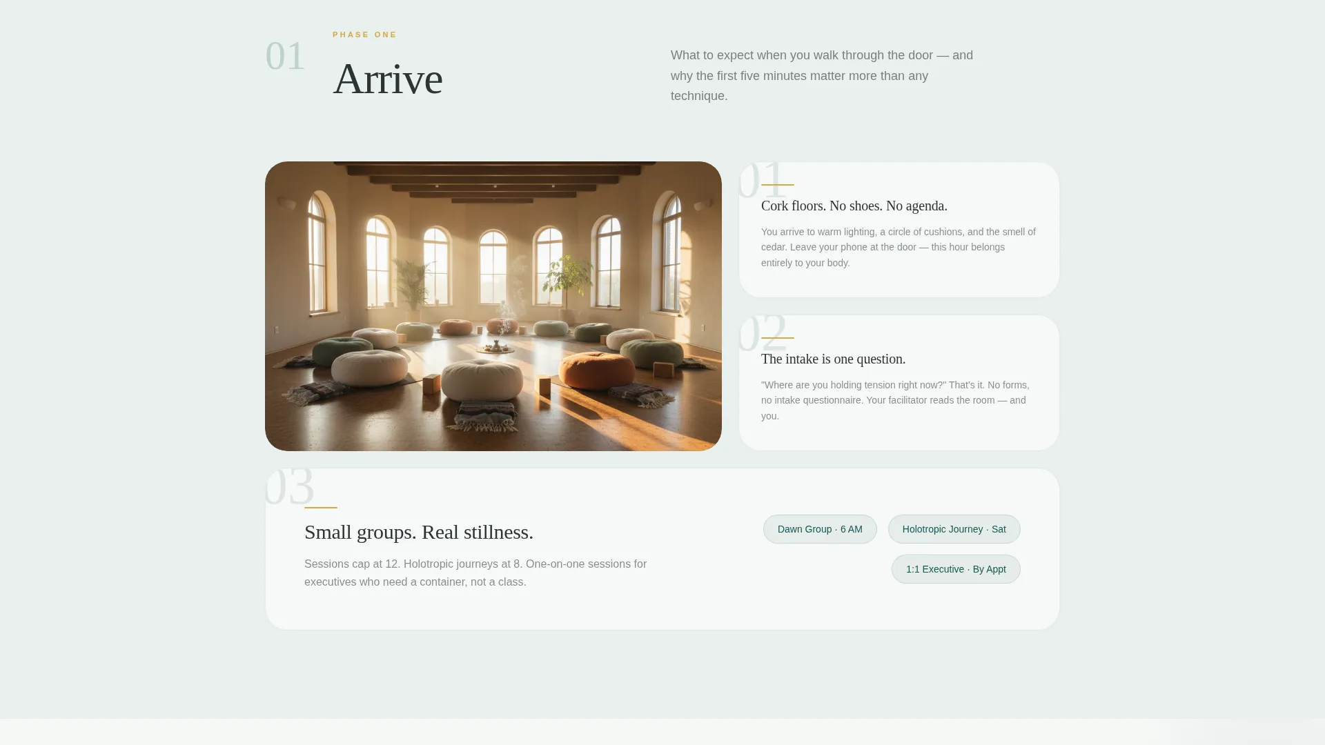Breathwork Studio Landing Page Template