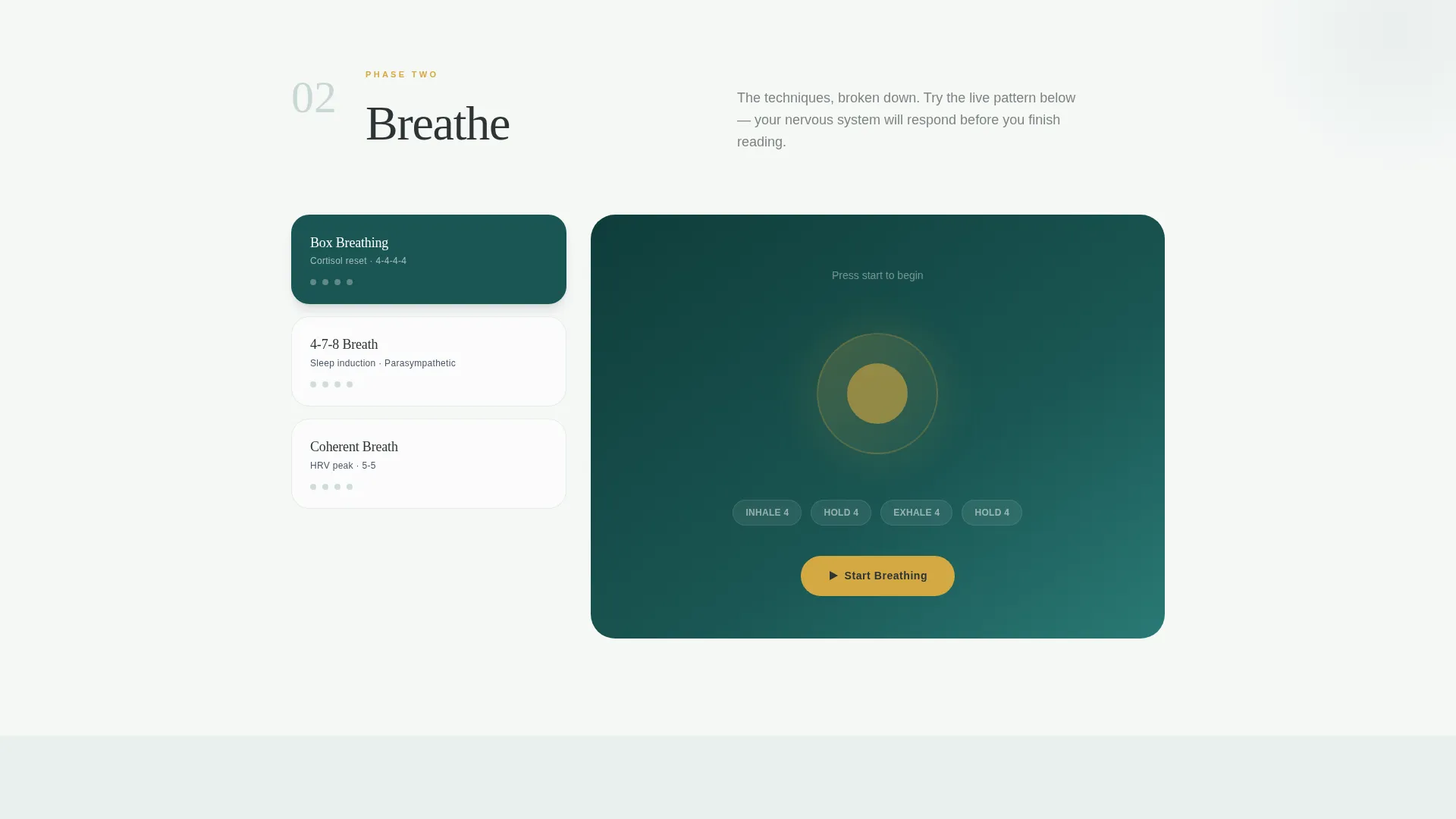 Breathwork Studio Landing Page Template