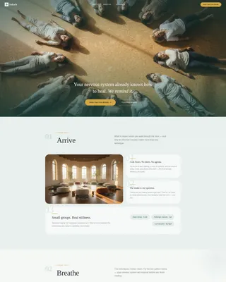 Breathwork Studio Landing Page Template