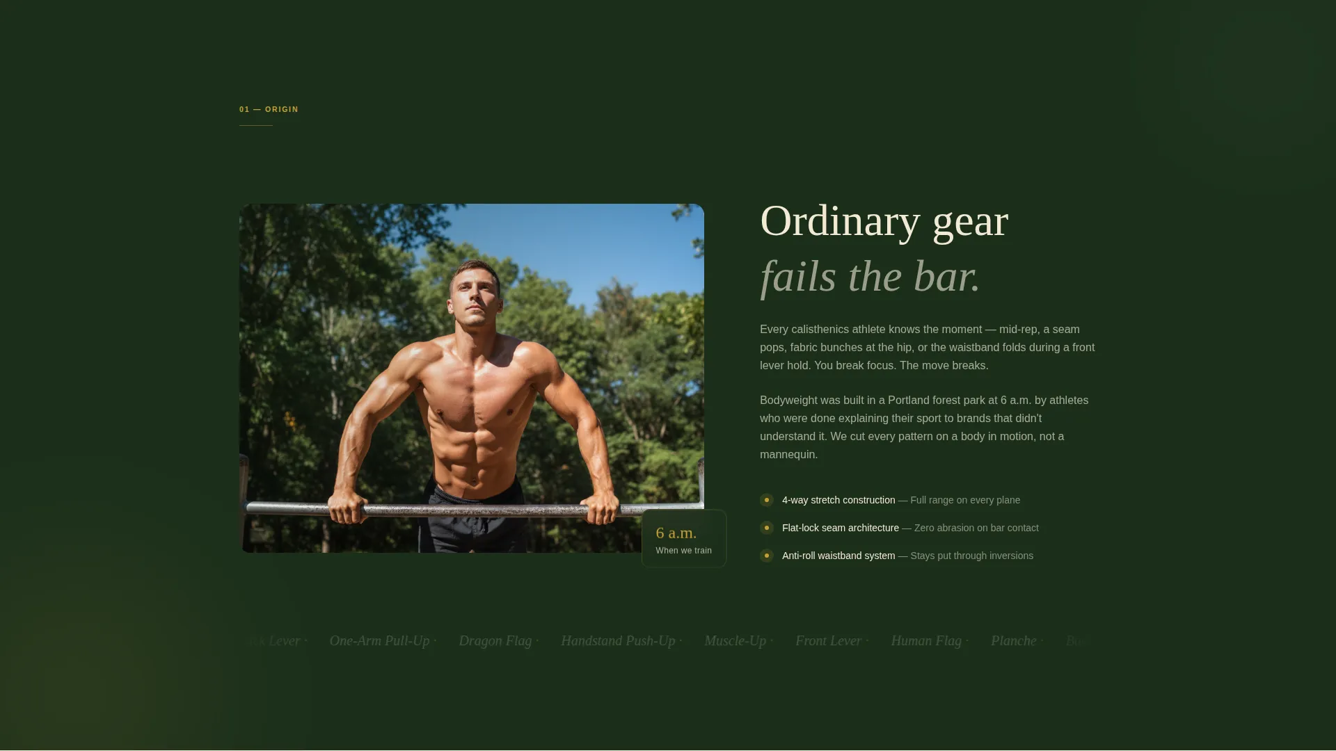 Primal Calisthenics Landing Page Template