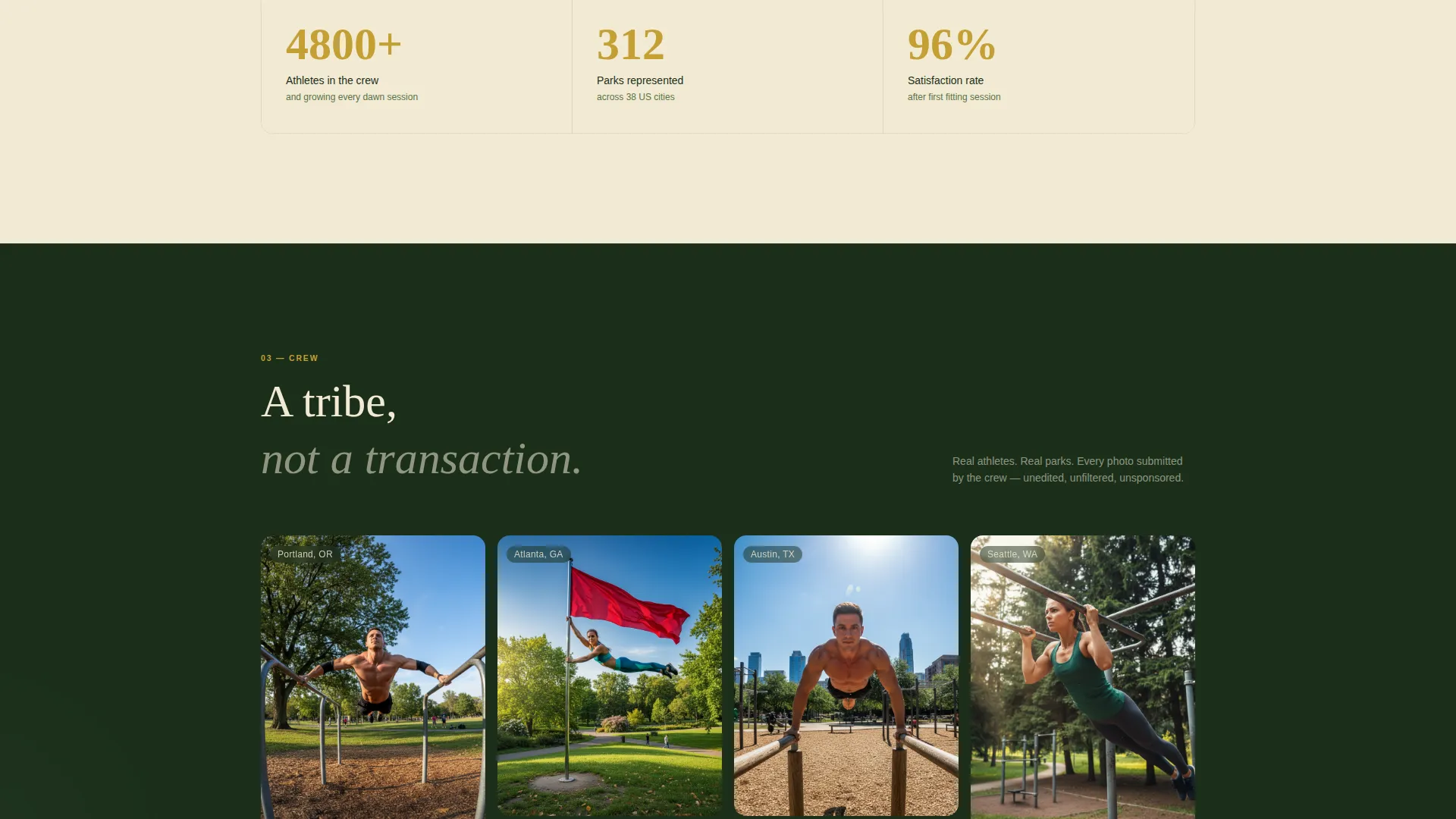 Primal Calisthenics Landing Page Template