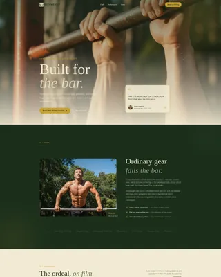Primal Calisthenics Landing Page Template