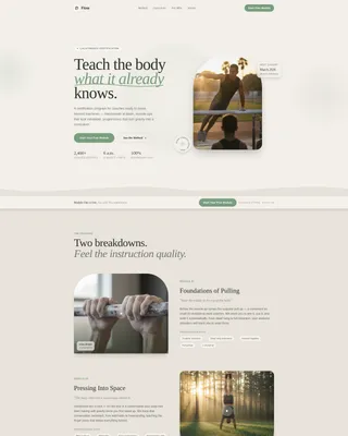 Calisthenics Certification Landing Page Template