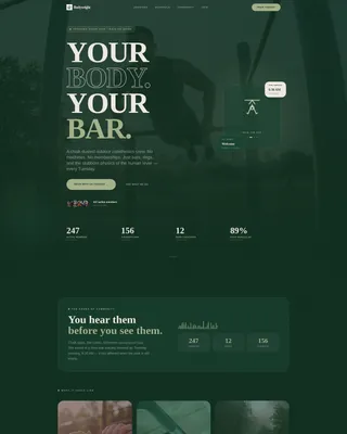 Calisthenics Community Landing Page Template