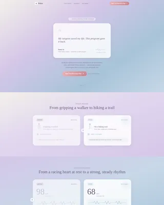 Cardiac Rehabilitation Landing Page Template