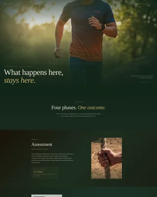 Elite Celebrity Personal Training Gated Booking Website Template
