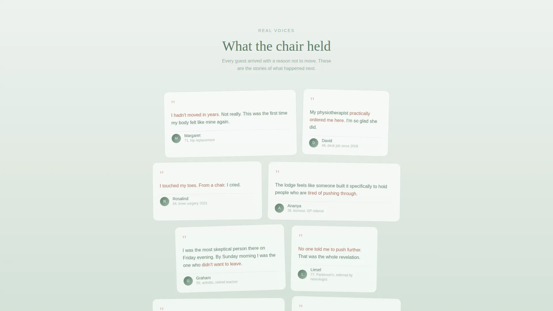 Chair Yoga Retreat Landing Page Template