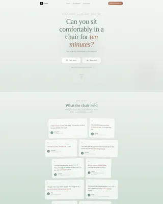 Chair Yoga Retreat Landing Page Template