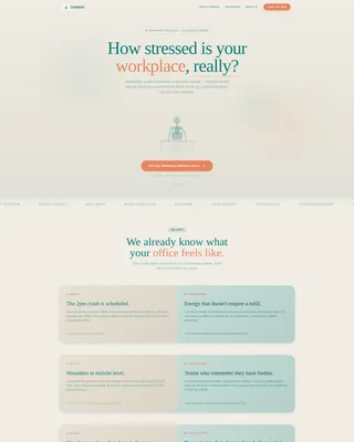 Corporate Yoga & Wellness Quiz Landing Page Template