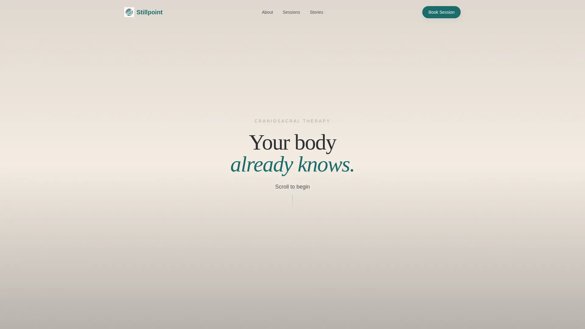 Craniosacral Therapy Landing Page Template