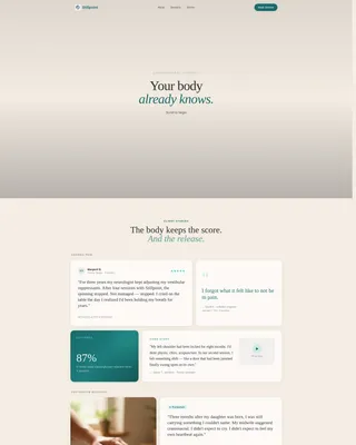 Craniosacral Therapy Landing Page Template