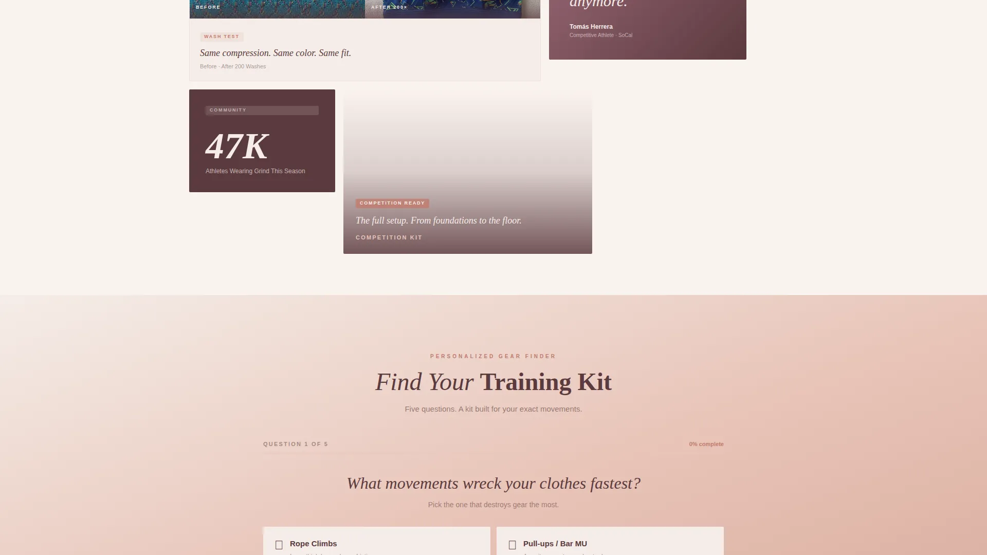 CrossFit Apparel Landing Page Template