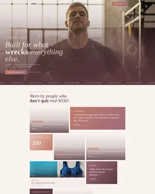 CrossFit Apparel Landing Page Template