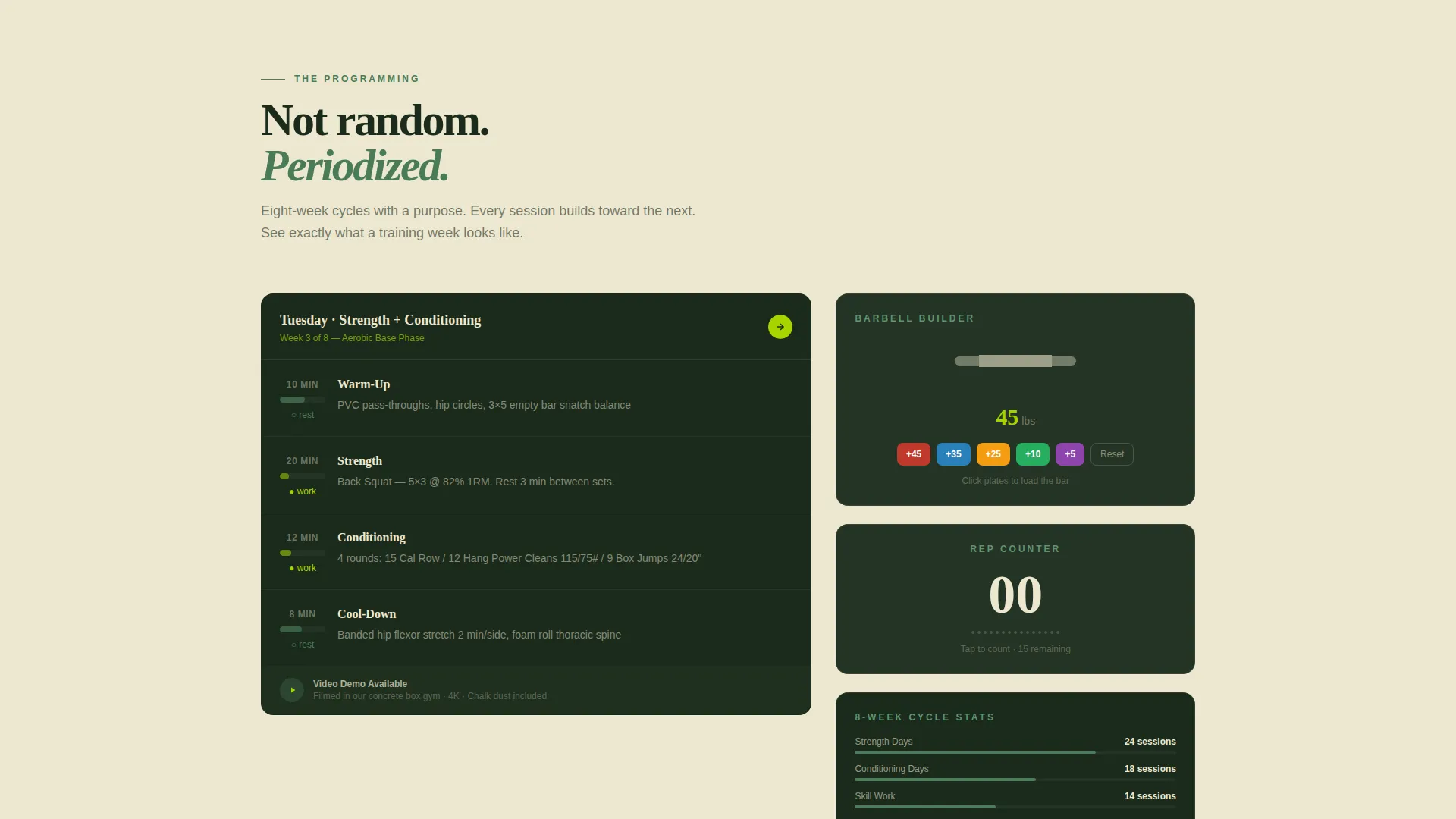 CrossFit Coaching Landing Page Template