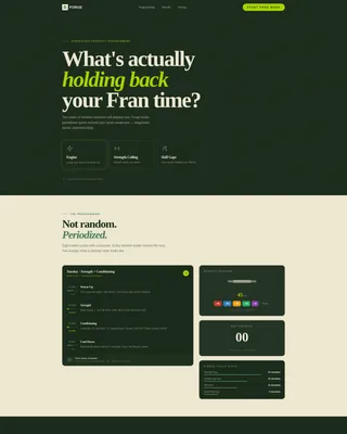 CrossFit Coaching Landing Page Template