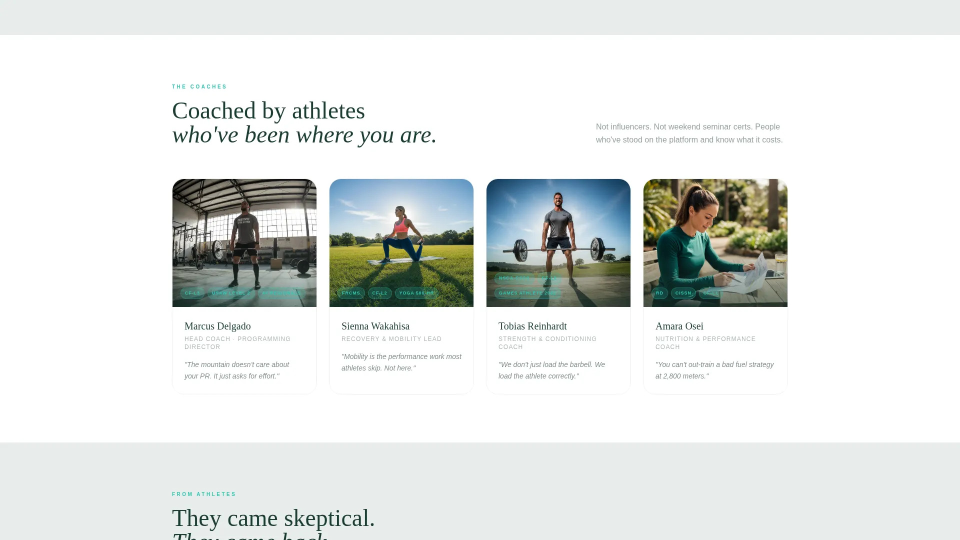 Personalized CrossFit Retreat Landing Page Template