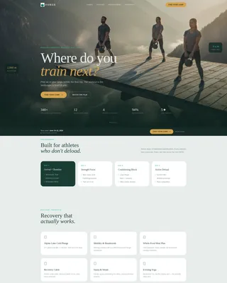 Personalized CrossFit Retreat Landing Page Template
