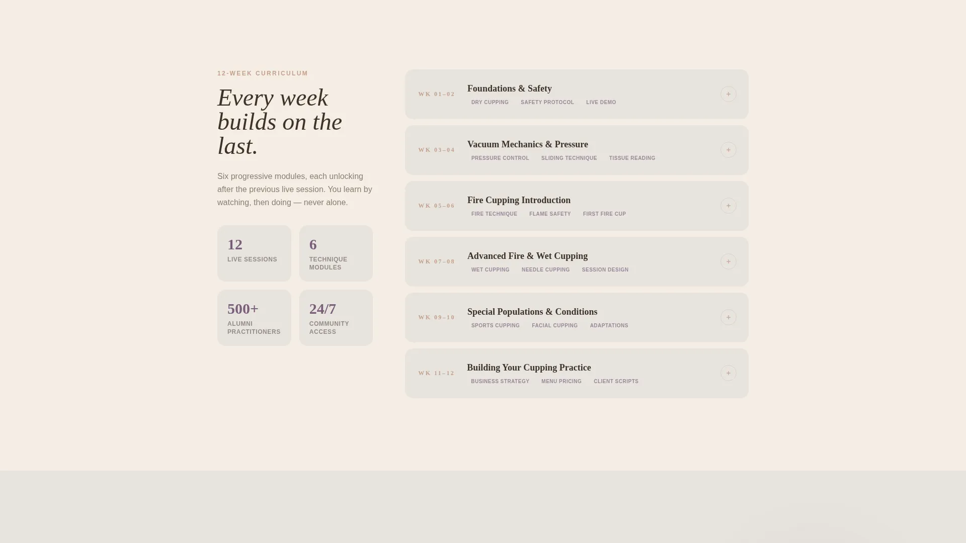Cupping Therapy Online Course Landing Page