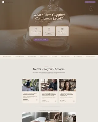 Cupping Therapy Online Course Landing Page