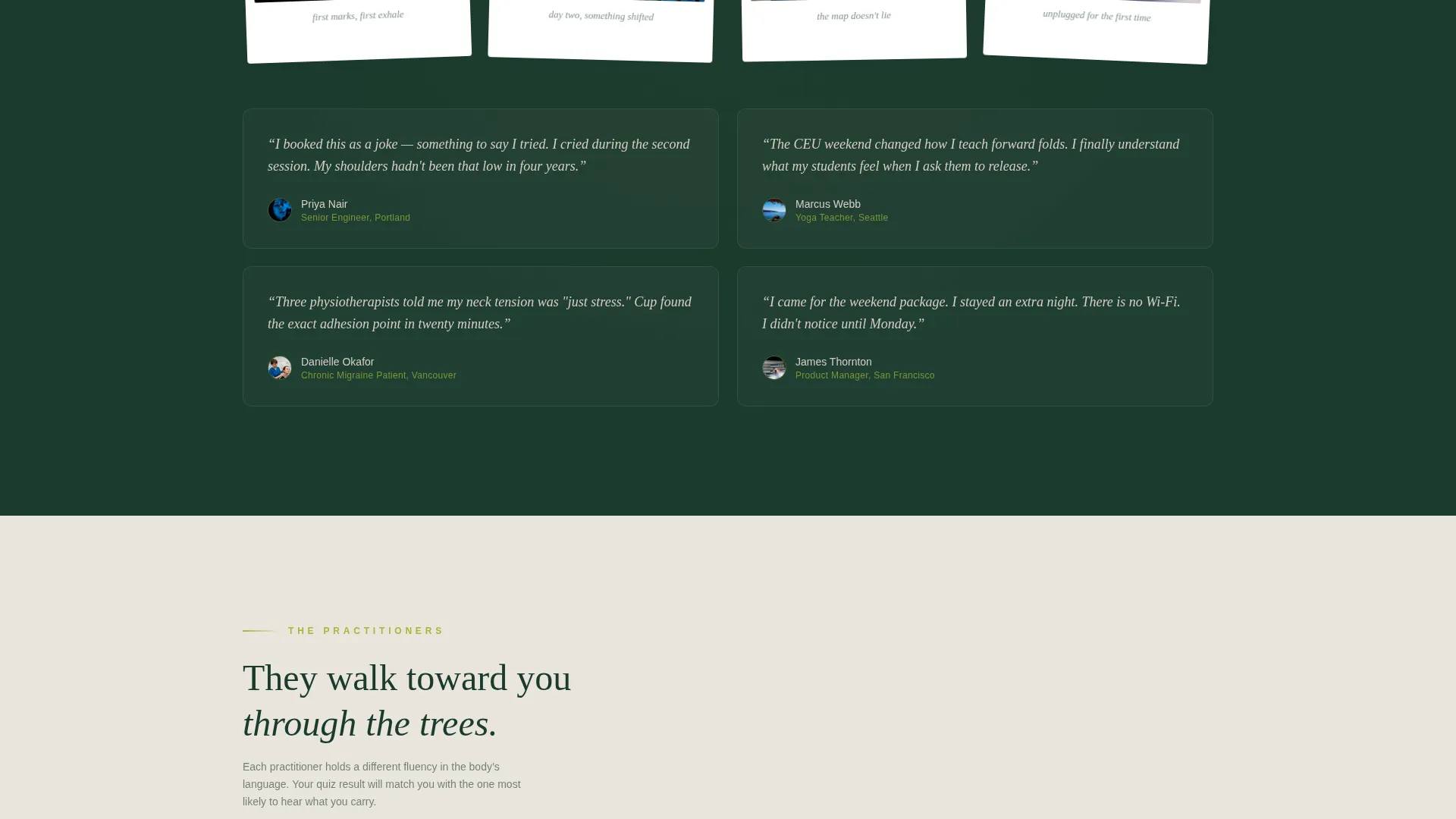 Cupping Therapy Retreat Landing Page Template