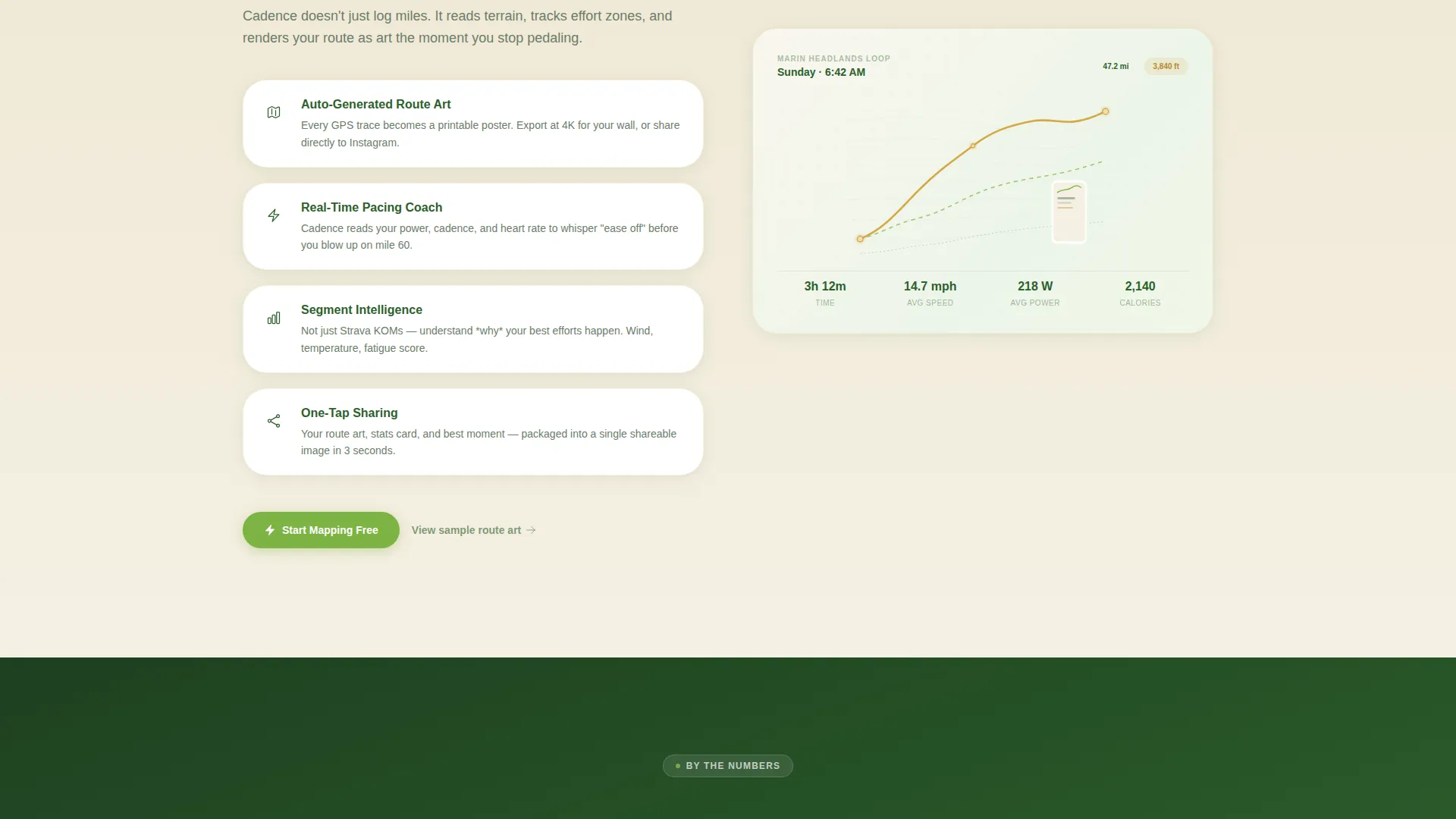Dynamic Cycling App Landing Page Template