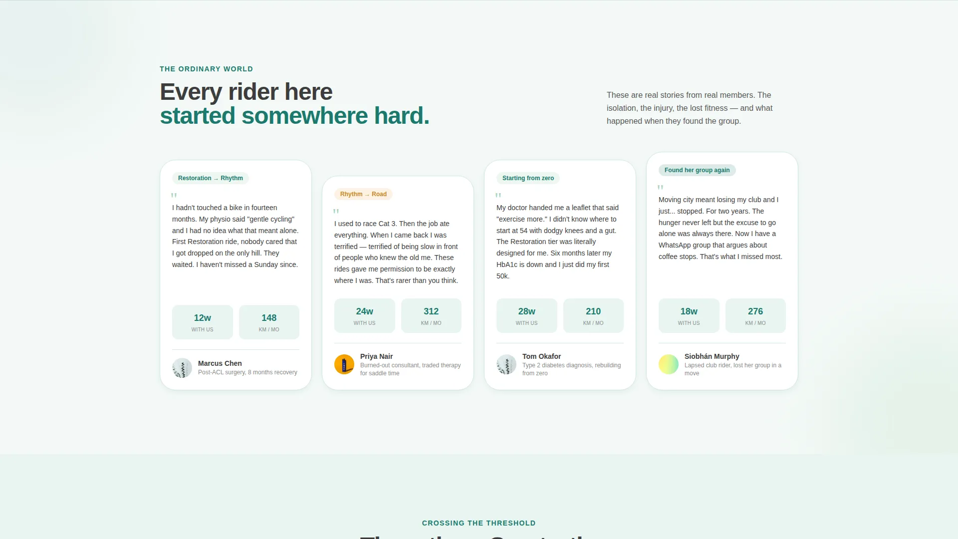 Community Landing Page Template - Teal Card Grid