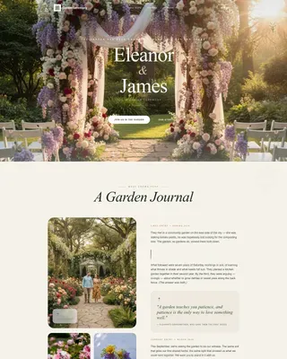 Elegant Wedding Suite Landing Page Template