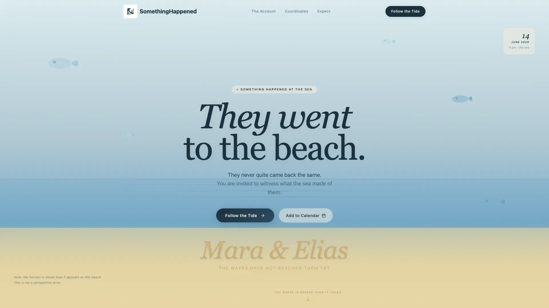 Poetic Destination Wedding Landing Page Template