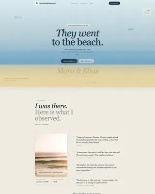 Poetic Destination Wedding Landing Page Template