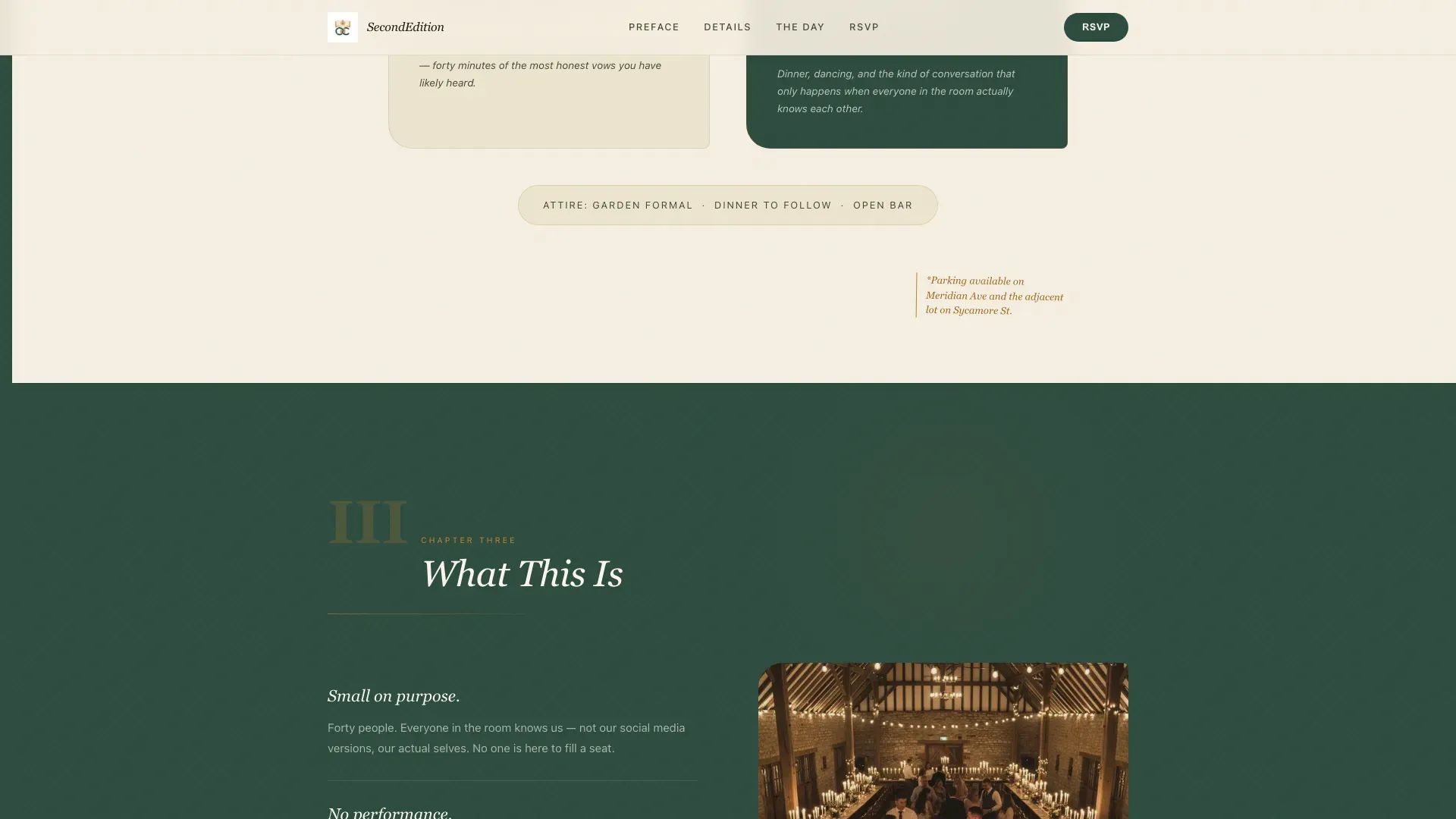 Refined Literary Wedding Landing Page Template