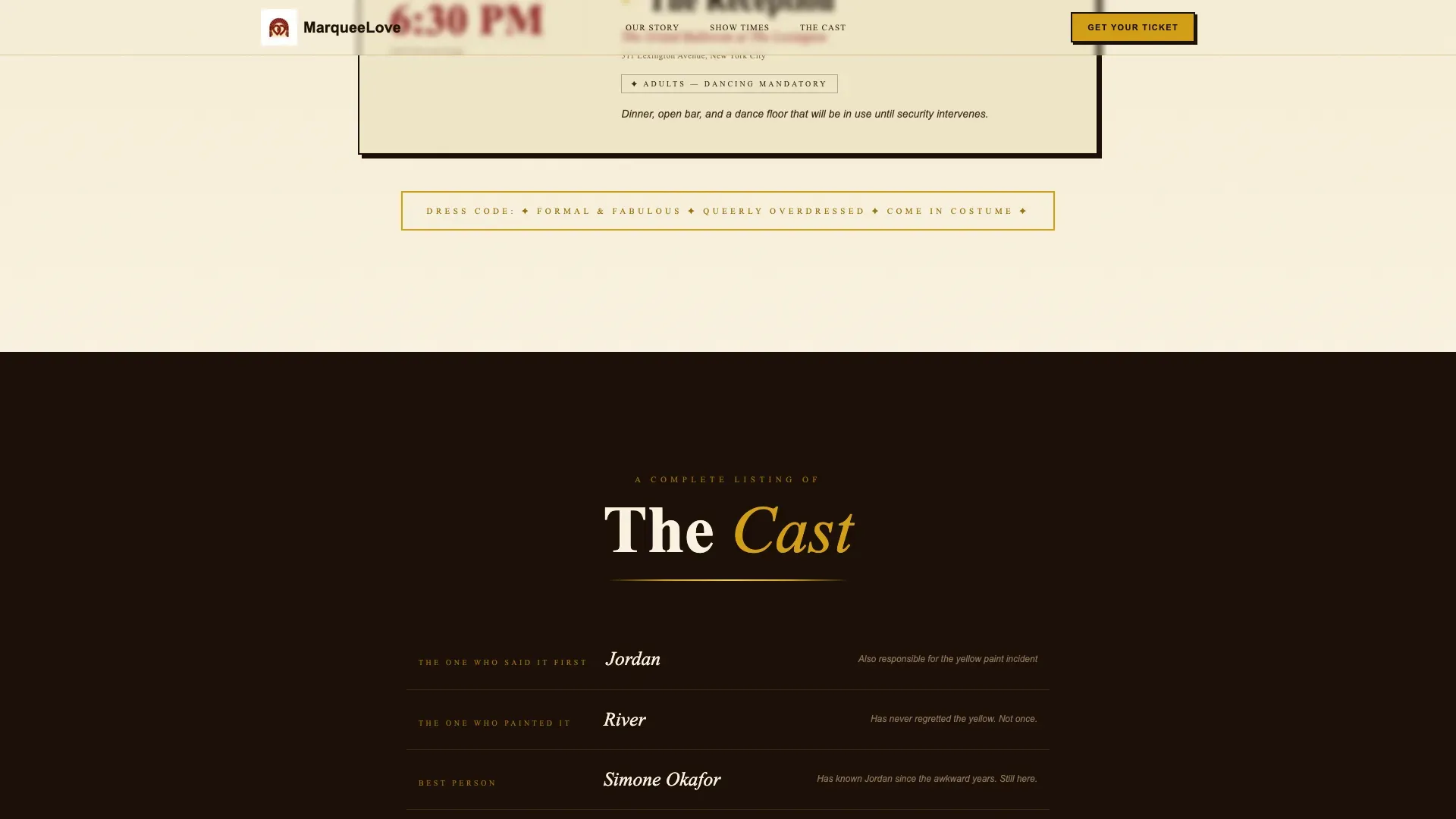 Pride LGBTQ+ Wedding Landing Page Template