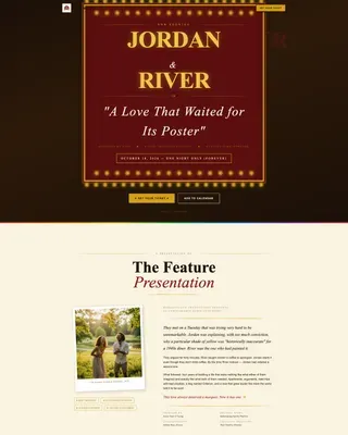 Pride LGBTQ+ Wedding Landing Page Template