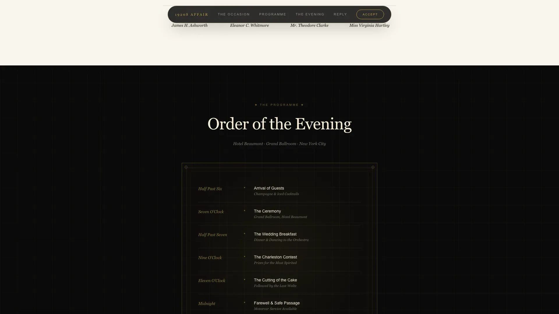 Vintage Wedding Landing Page Template | Era Immersion