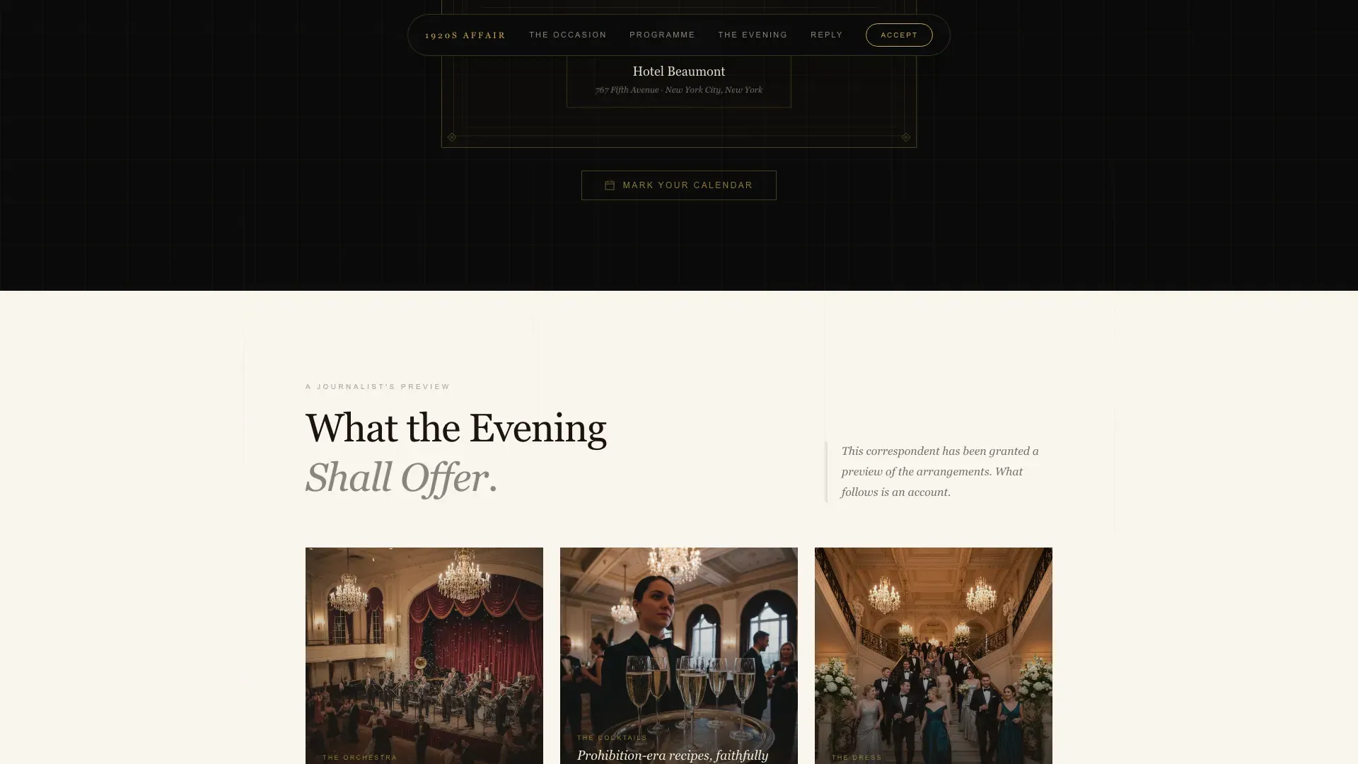 Vintage Wedding Landing Page Template | Era Immersion