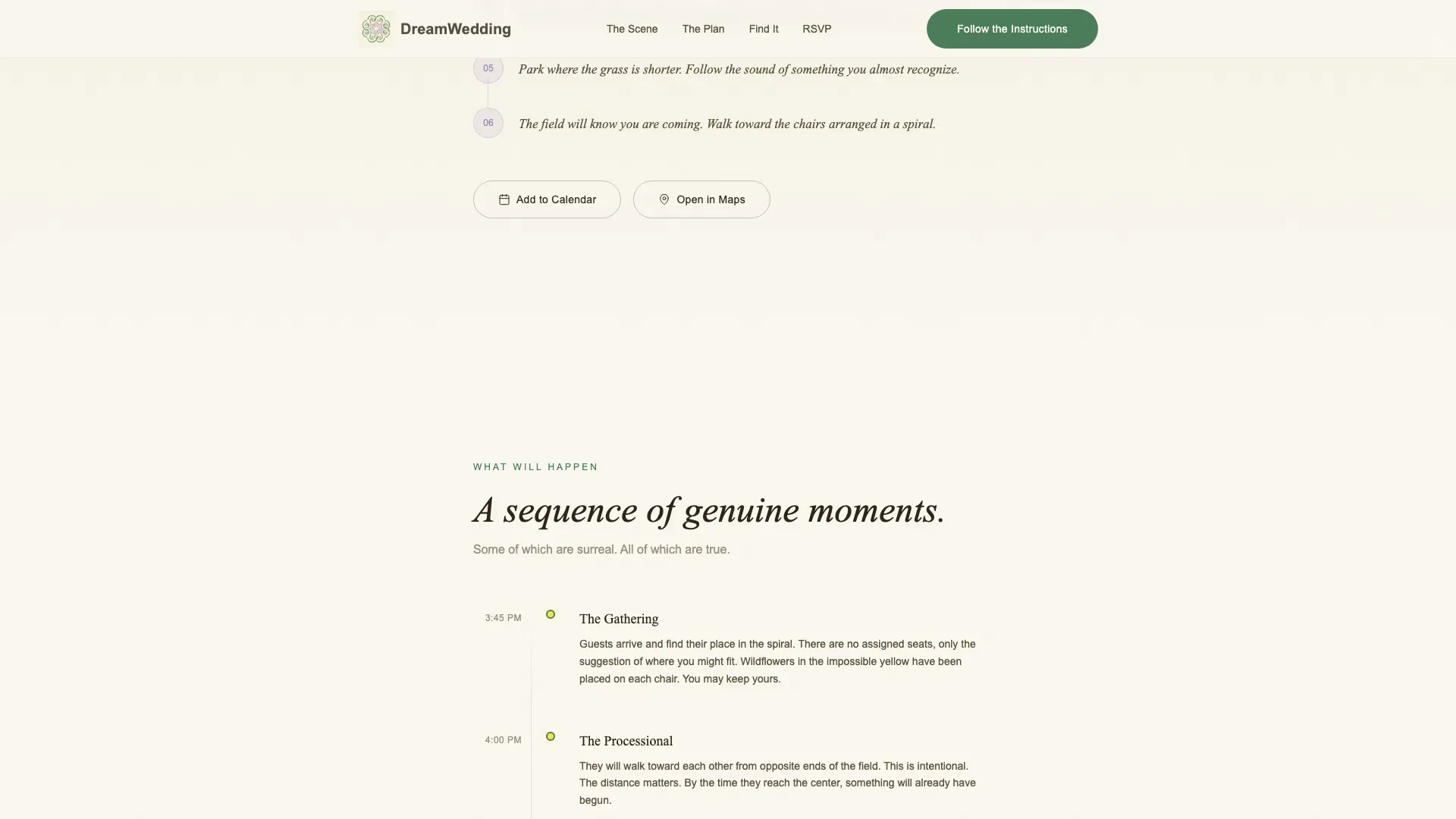 Whimsical Bohemian Invitation Landing Page Template