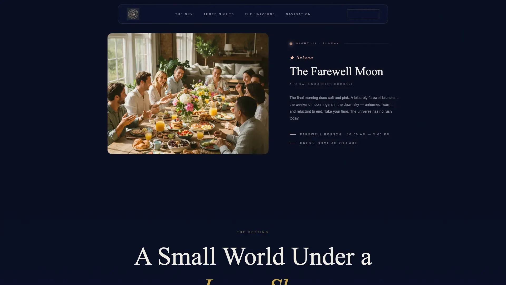 Ethereal Destination Event Landing Page Template