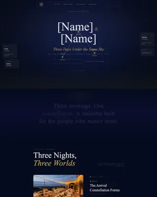 Ethereal Destination Event Landing Page Template