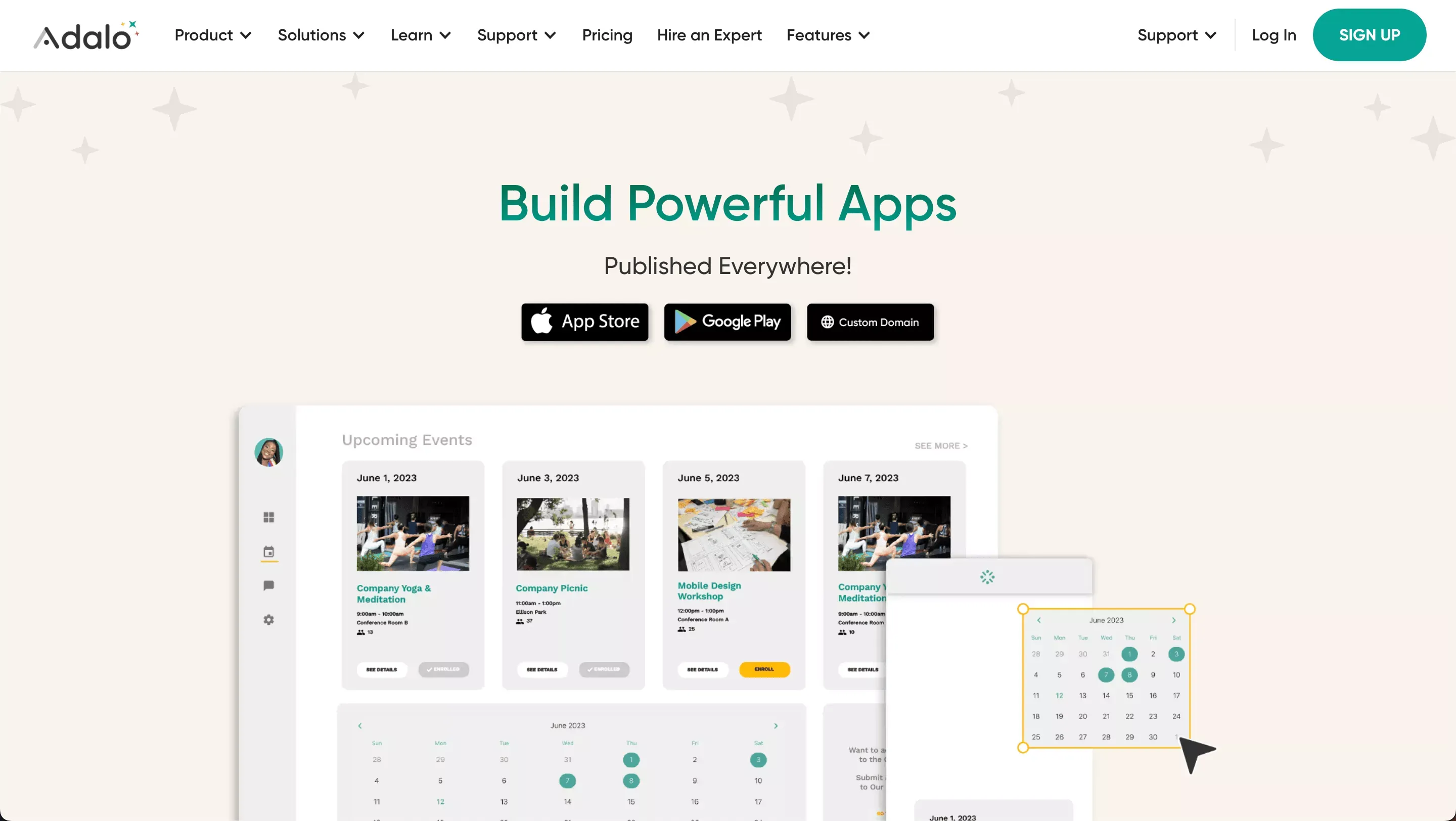 Adalo- no code platform for native mobile apps