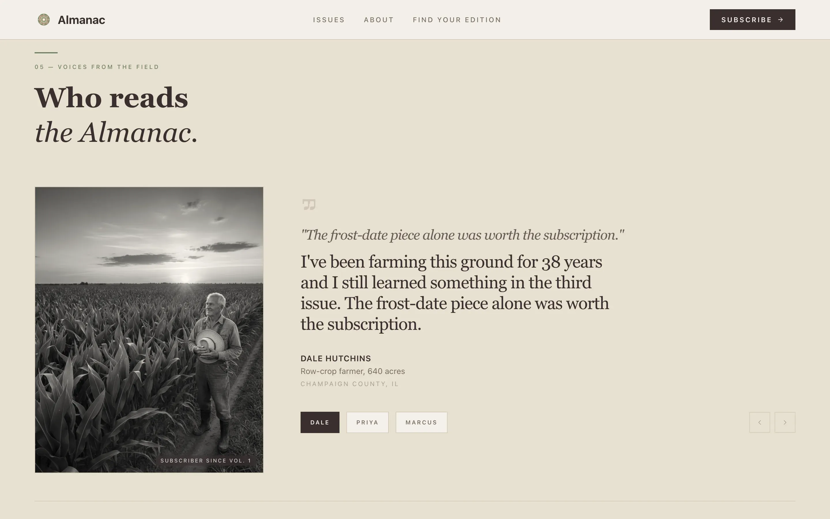Agriculture Newsletter Landing Page Template