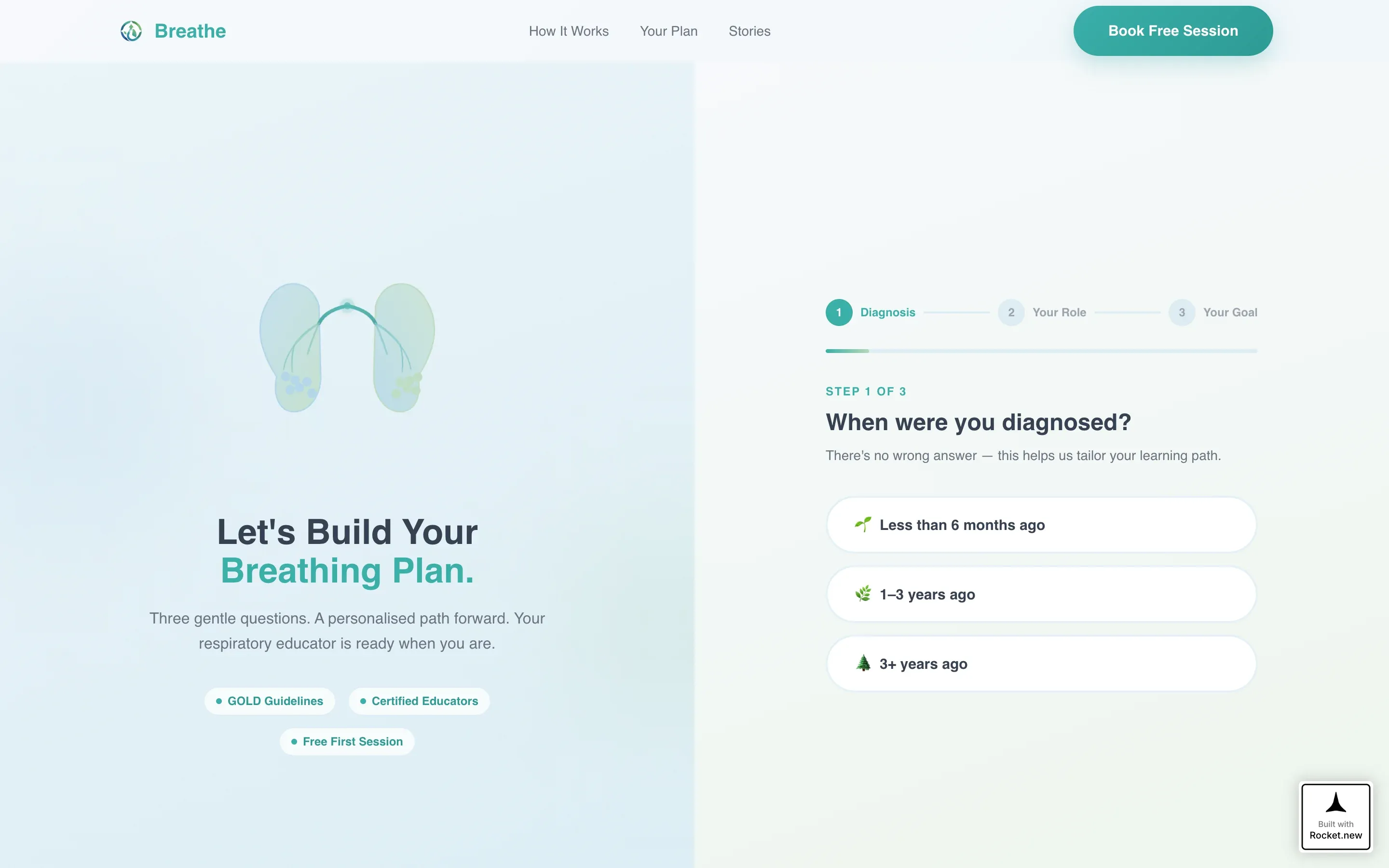 COPD Patient Education Landing Page Template
