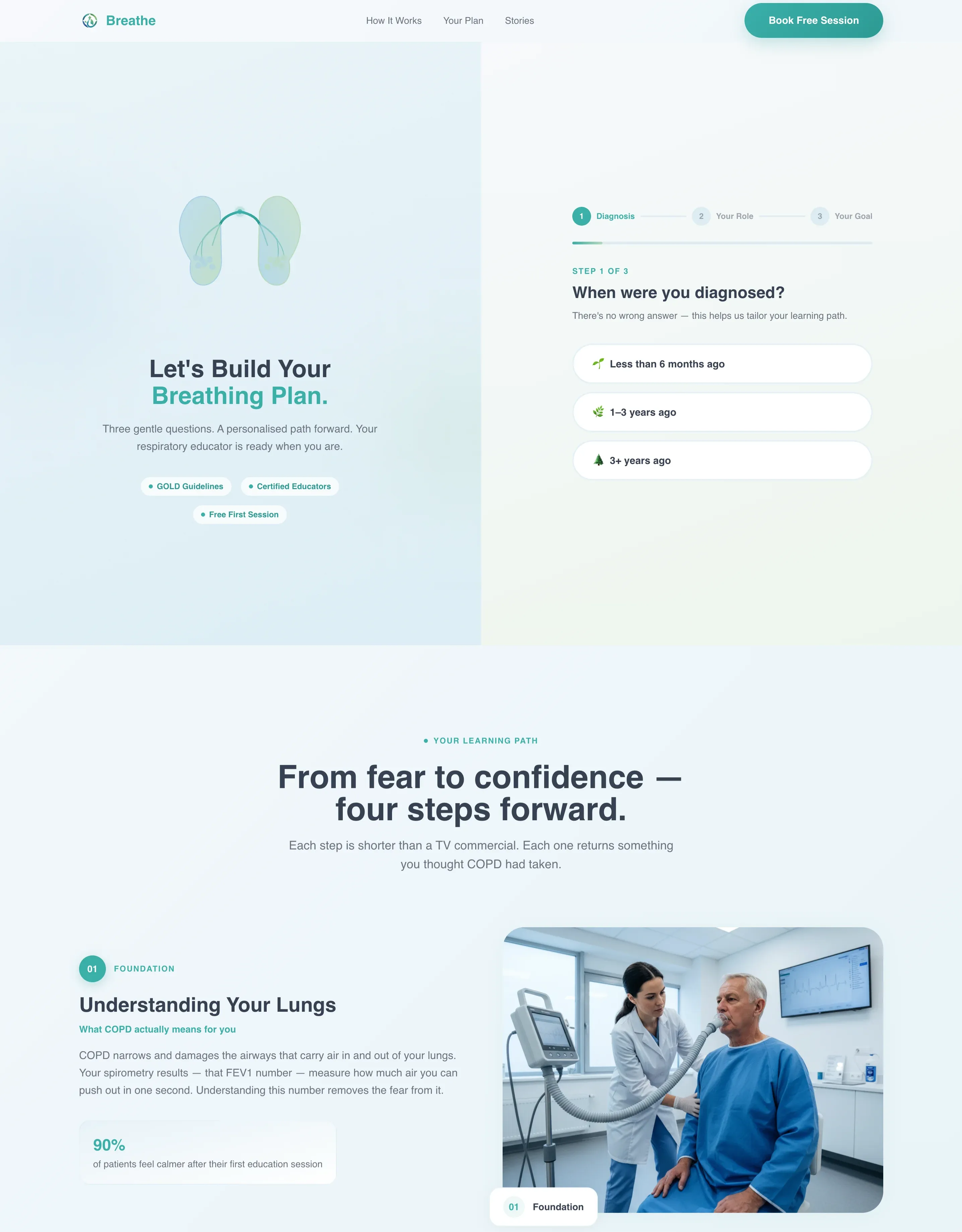 COPD Patient Education Landing Page Template