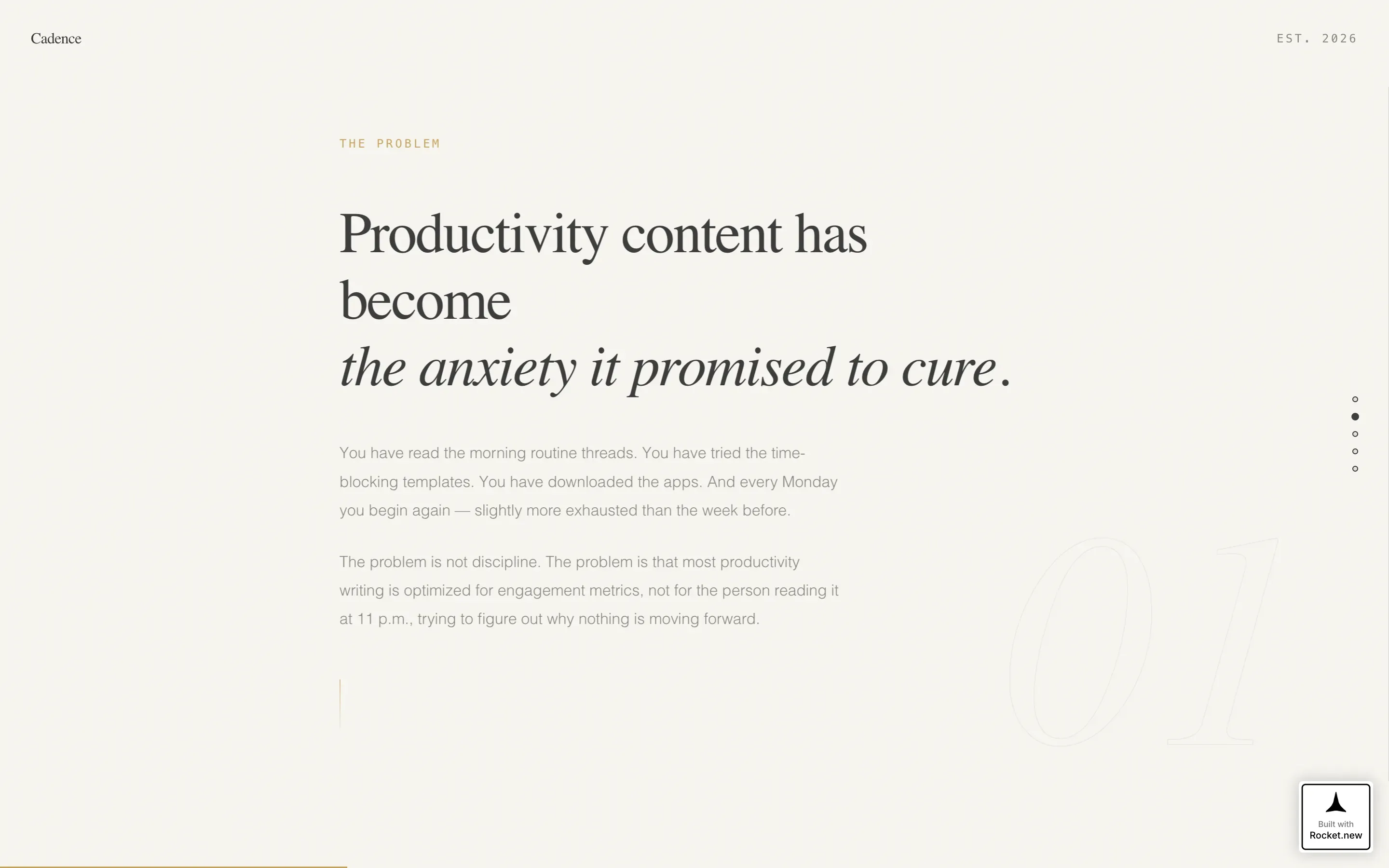 Elegant Productivity Hub Landing Page Template