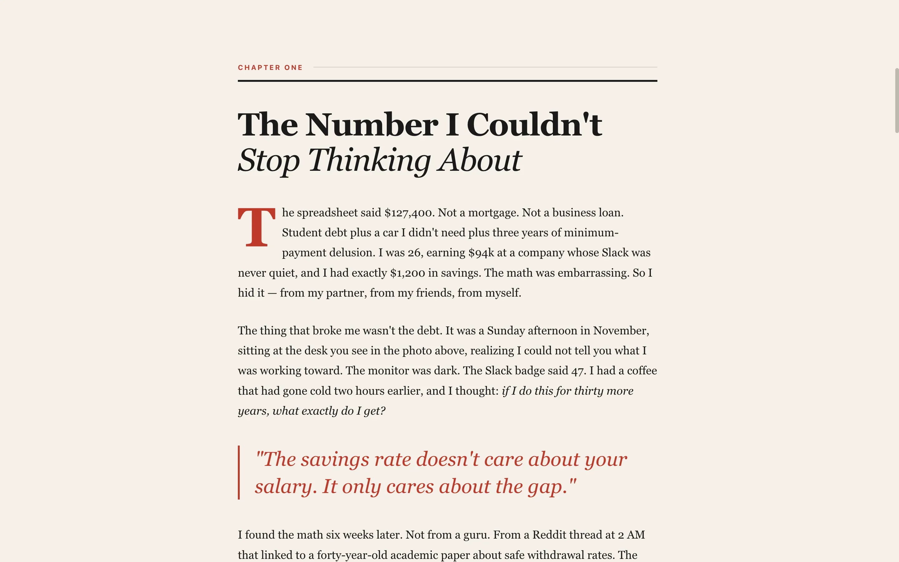 Bold FIRE Financial Independence Blog Landing Page