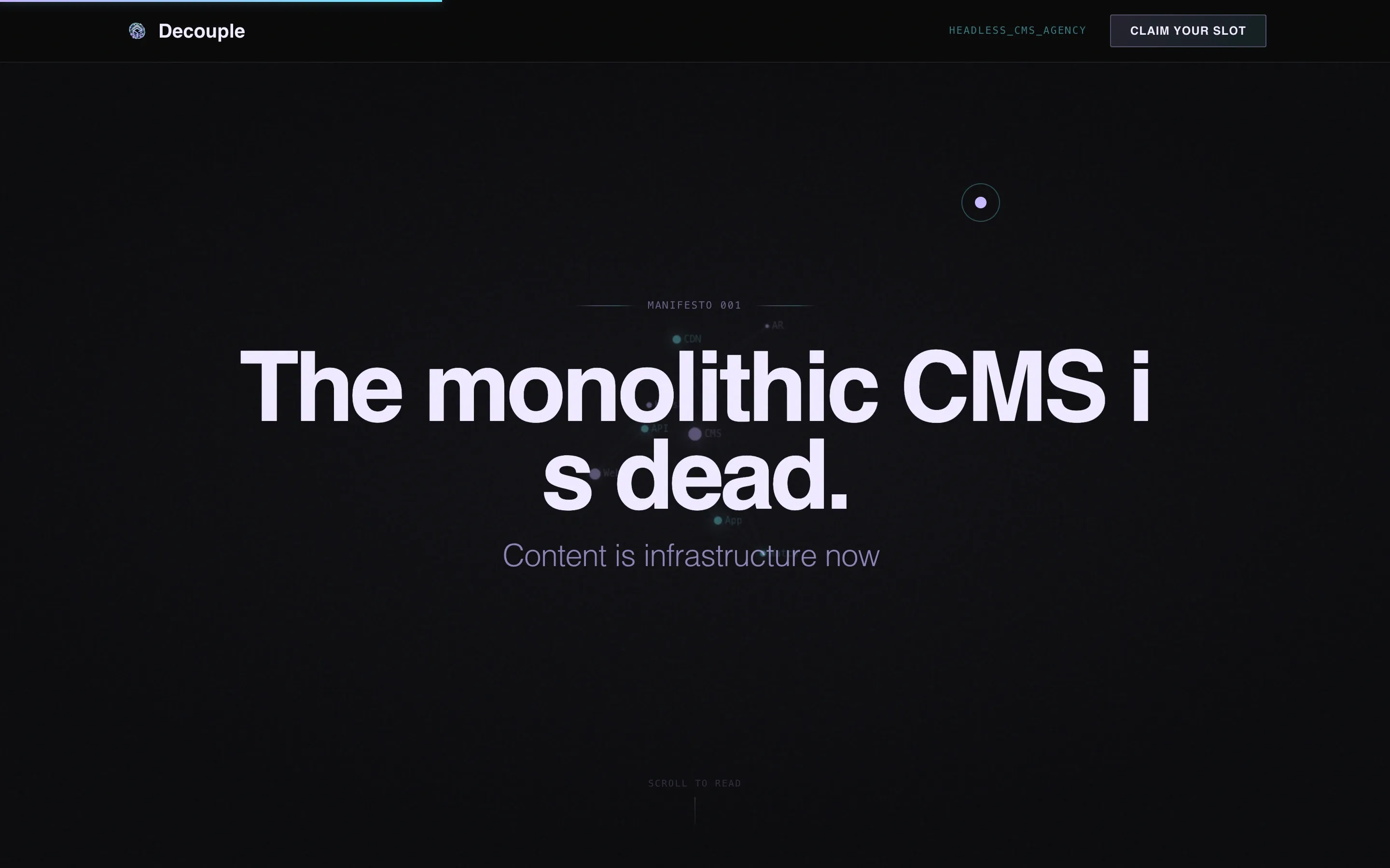 Headless CMS Agency Landing Page Template