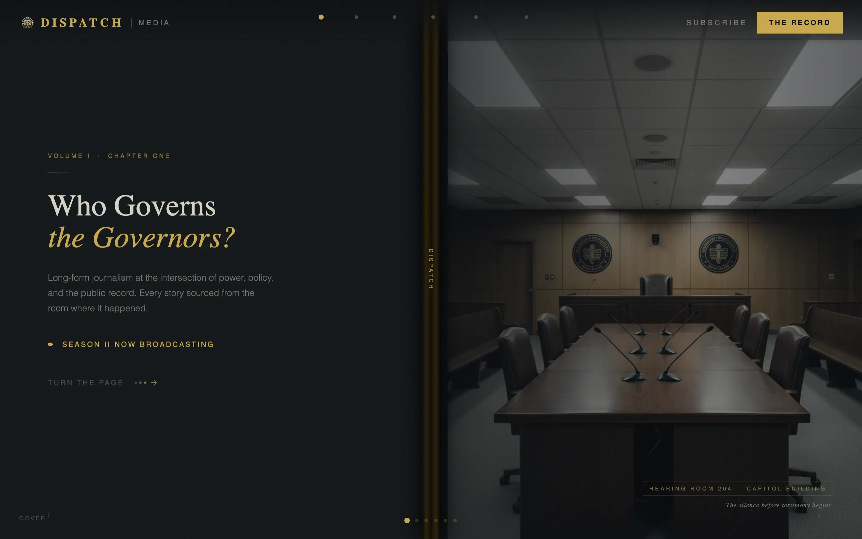 Government Podcast & Media Landing Page Template