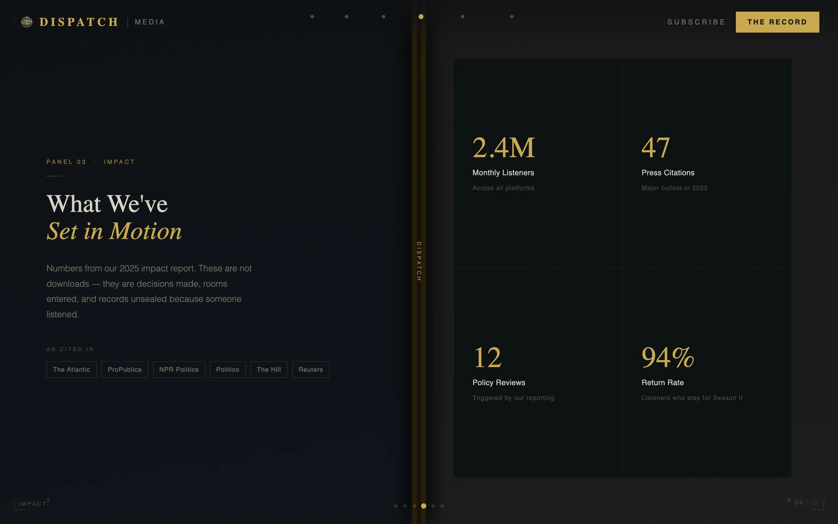 Government Podcast & Media Landing Page Template
